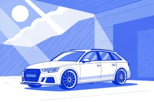 Audi RS4 gris Nardo : design, performances et comparaison face à la BMW M3 et la Mercedes C63